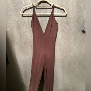 Chocolate brown naked wardrobe jumpsuit